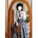 Forest Wardrobe Persimmon Orange Cat Blouse Vest and Skirt(Full Payment Without Shipping)